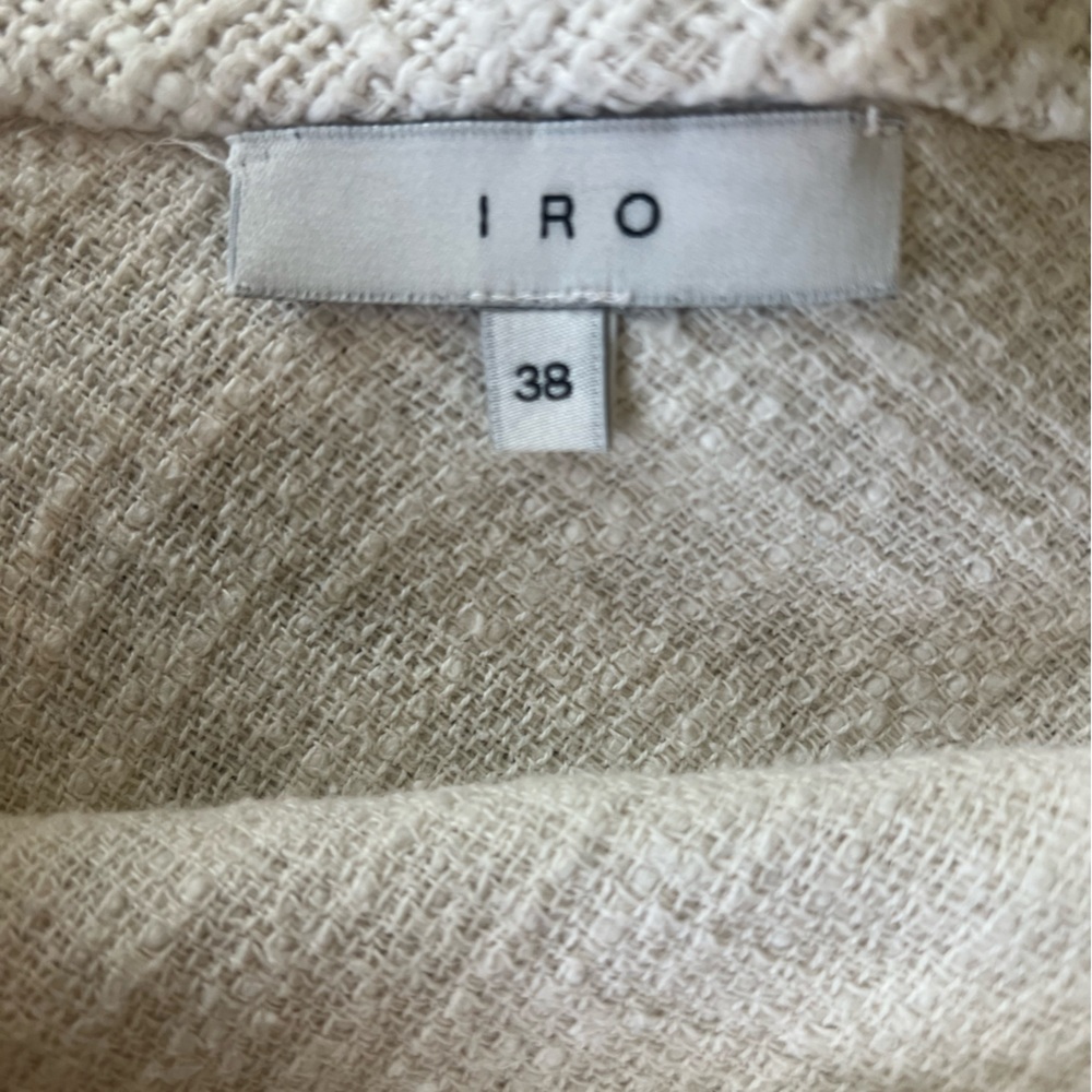 IRO Diva Ecru Tweed Boucle Flare Mini Skirt - Picture 4 of 9
